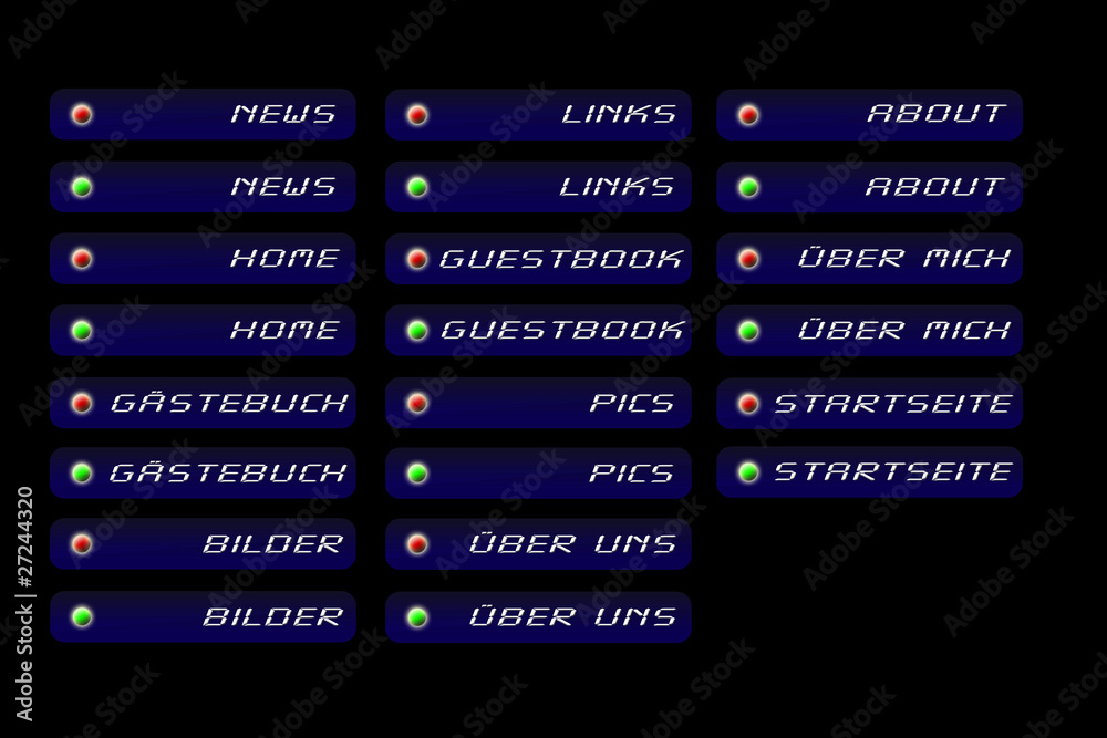 Schaltflächen Stock Illustration | Adobe Stock