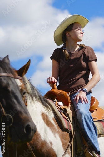 Girl Riding A Horse