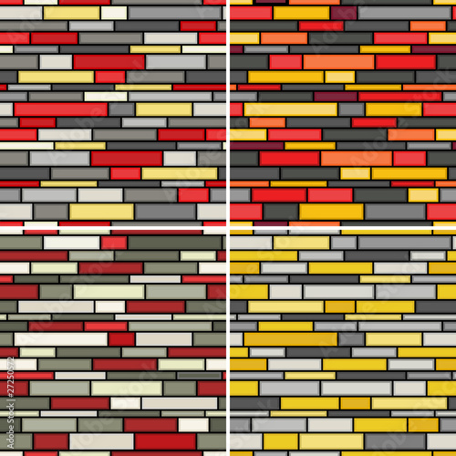 Abstract seamless walls patterns