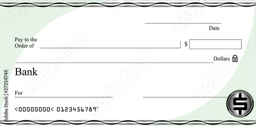 cheque green corners