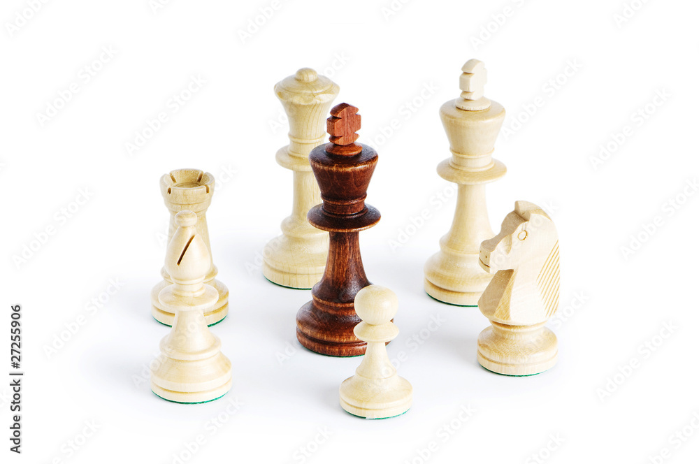 Chess figure isolated on the white background Chess figure isolated on the white background