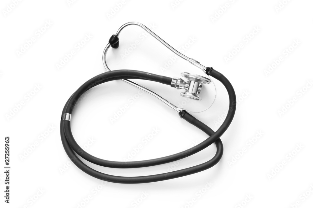 Medical stethoscope isolated on the white background Medical stethoscope isolated on the white background