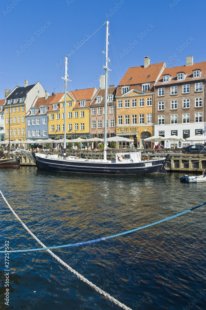 Nyhavn colorful buildings at Copenhagen