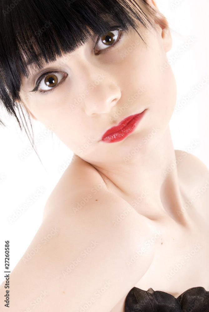 Portrait of a young girl posing Portrait of a young girl posing