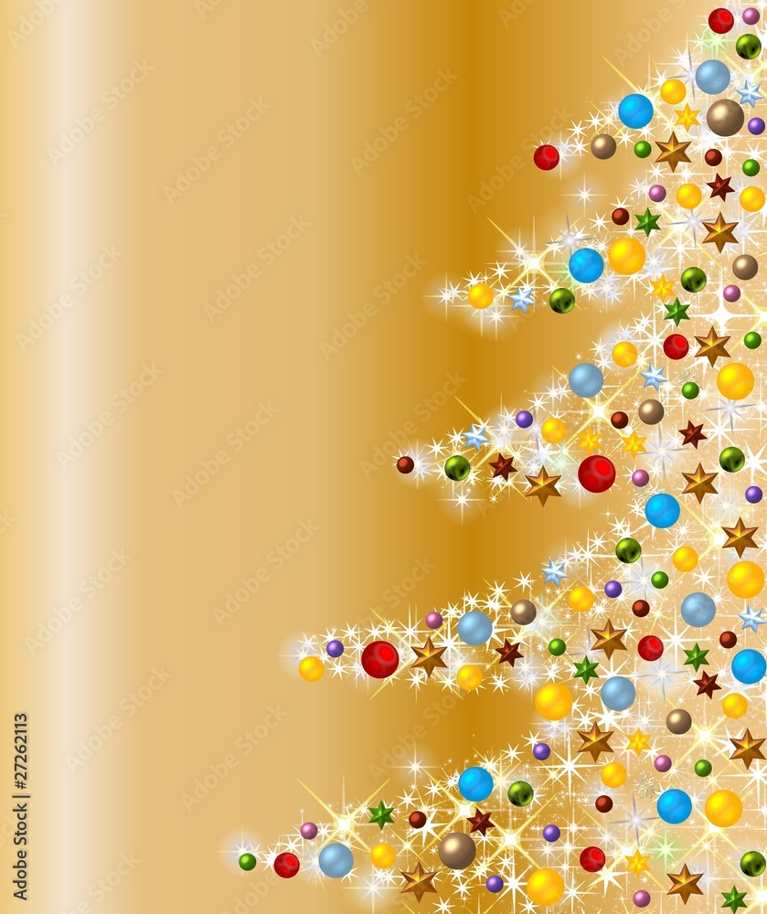 Fototapeta premium funkelnder weihnachtsbaum