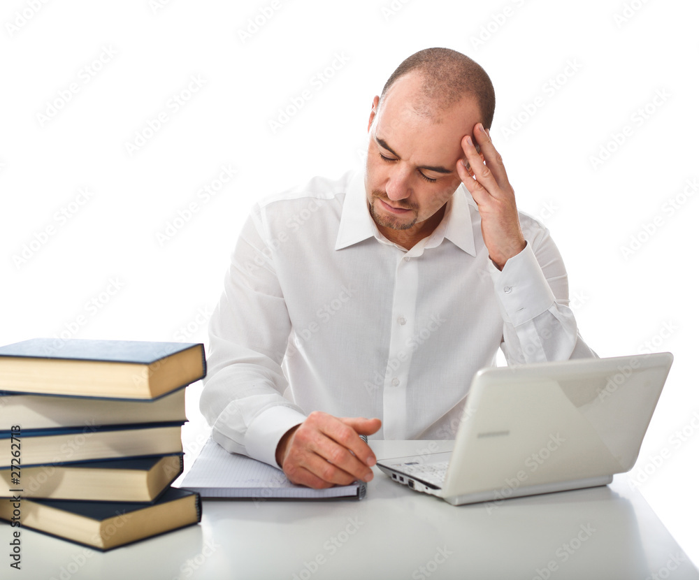 stressed man stressed man