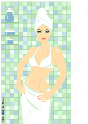 Spa beauty in vector photo