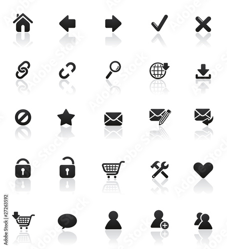 Rounded icons series: Set 1