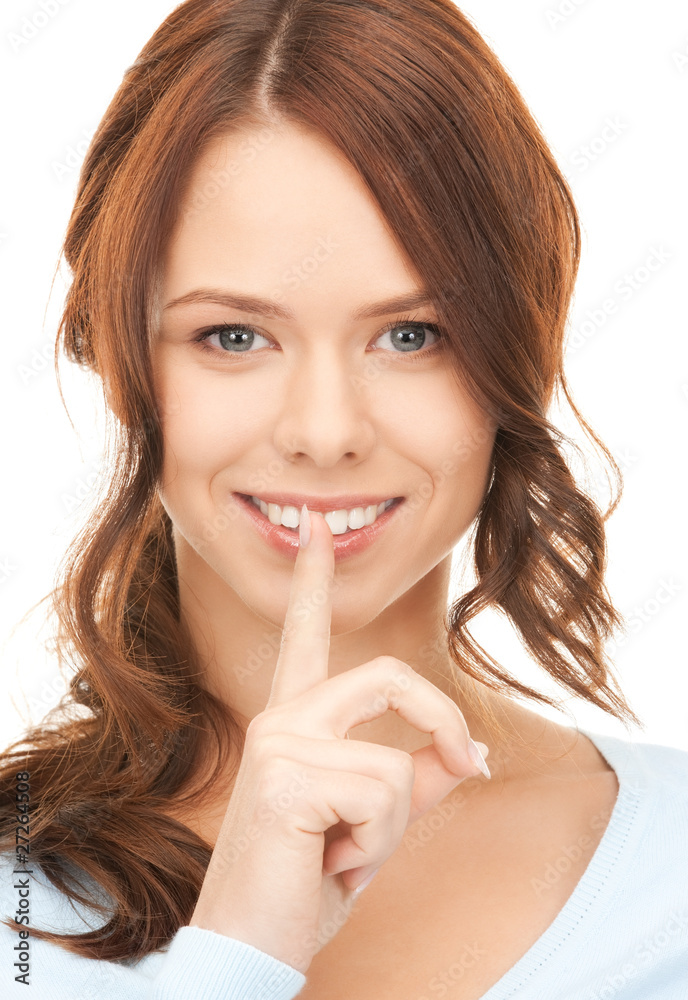 finger on lips finger on lips