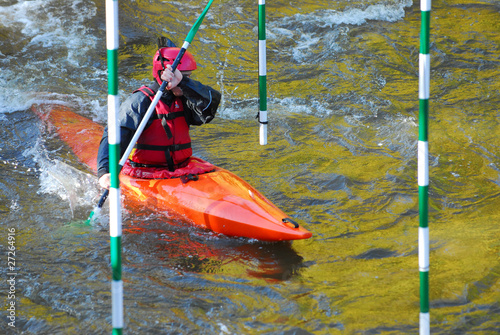 Slalom sur la rivière