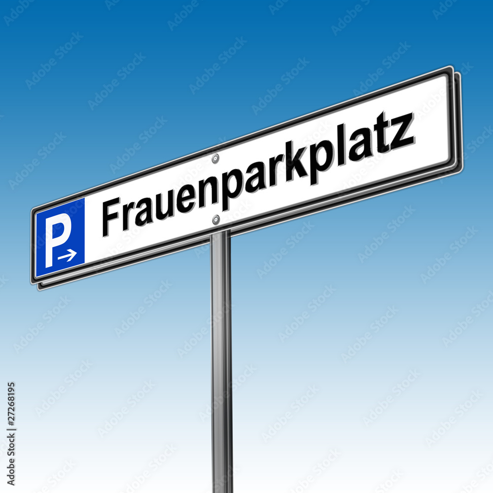 Parkplatz ausschliesslich für Frauen Parkplatz ausschliesslich für Frauen