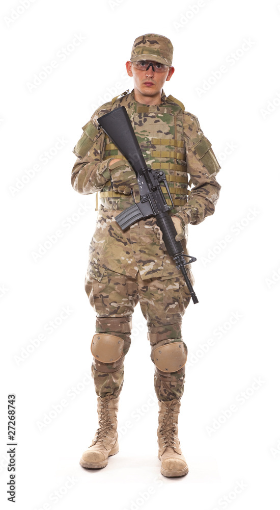 Soldier with rifle Soldier with rifle