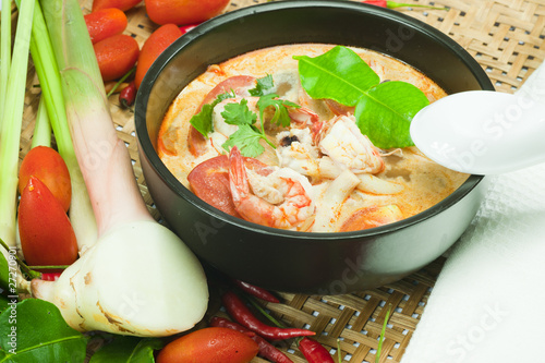 Obraz na płótnie Tom Yum Goong - Spicy Shrimp Soup w salonie