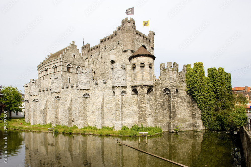 castle, Gravensteen, Ghent, Flanders, Belgium