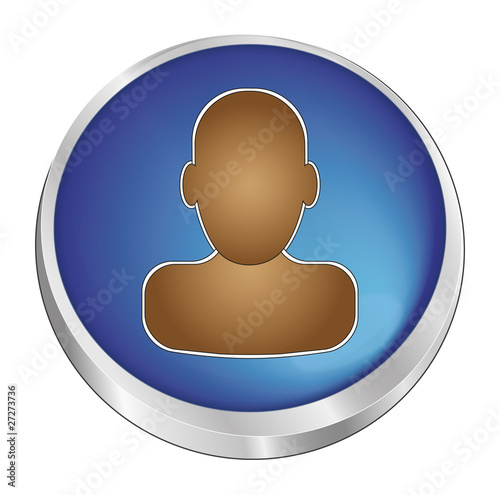 button granat- popiersie brąz