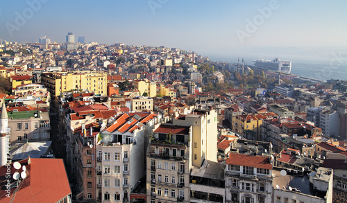 Photography View of Istanbul from the Galata Tower, Turkey