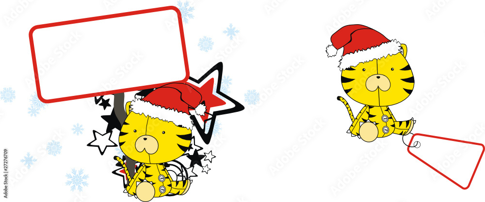 tiger baby cartoon claus set tiger baby cartoon claus set