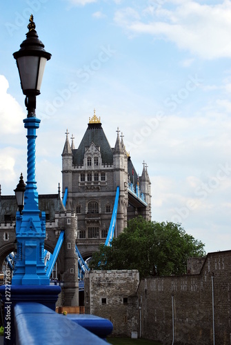 Tower Bridge, London, and lamp post