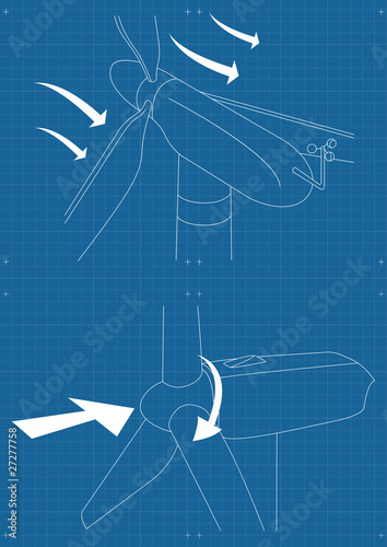 Windmill alternative energy generator blueprint