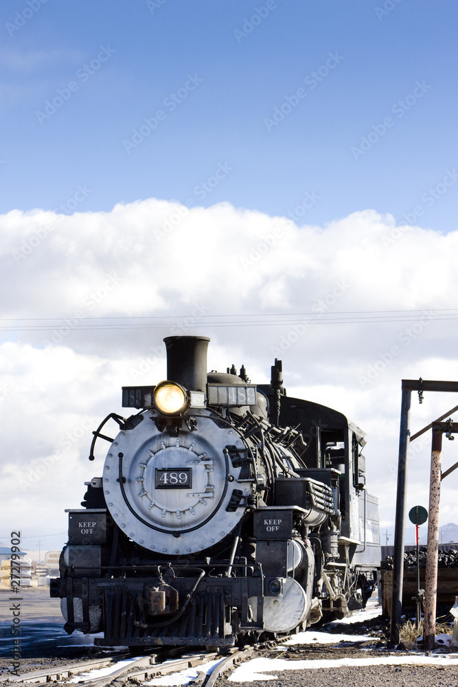 Fototapeta premium Cumbres and Toltec Narrow Gauge Railroad, Antonito, Colorado, US