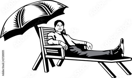 Business man resting