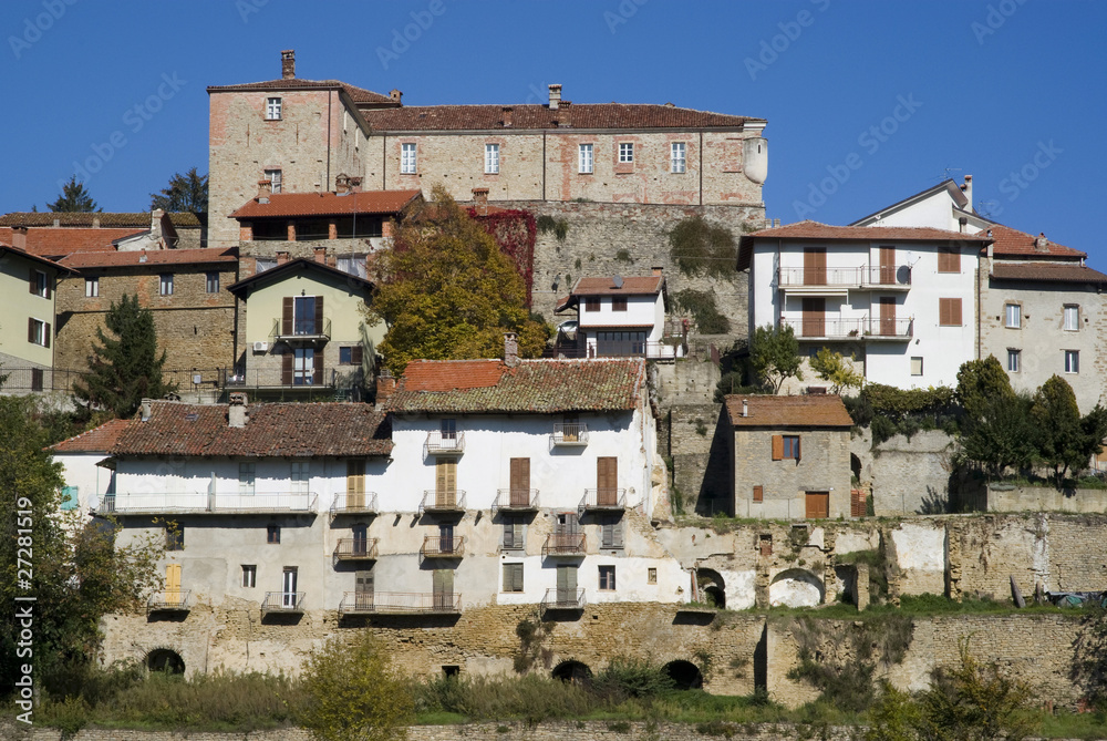 Cravanzana. Historic town in Piedmont region of Italy