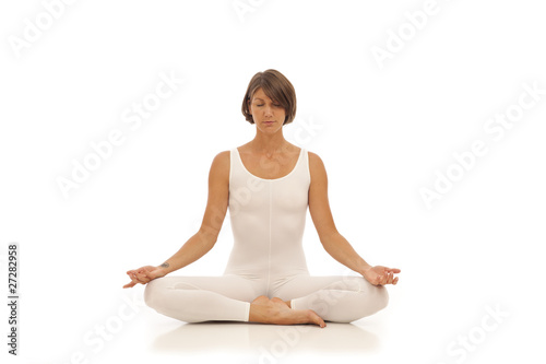 Young woman doing yoga