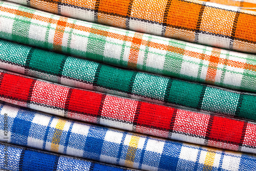Six colored kitchen towels Six colored kitchen towels
