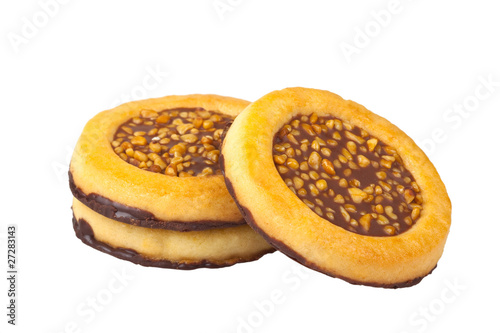 Cookies on a white background