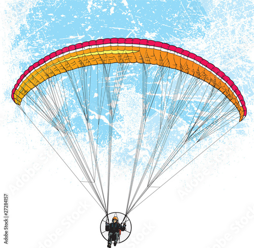 Parachutist flight