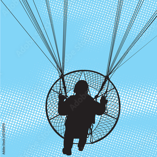 Parachutist flight