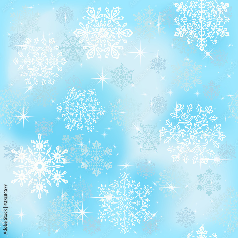 Seamless snowflakes wallpaper Seamless snowflakes wallpaper