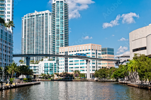 Miami River and Metrorail Mover