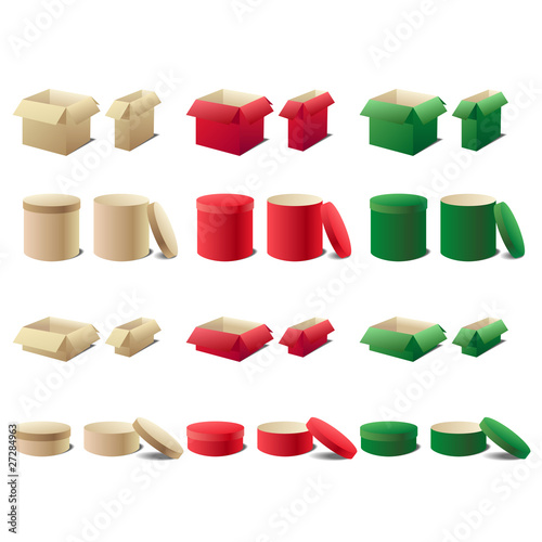 vector illustration boxes