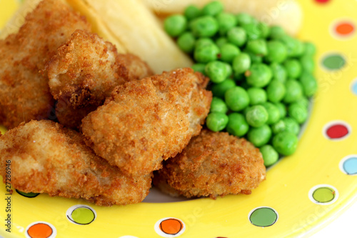 Scampi Peas and Chips photo