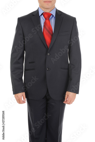 businessman in a black suit