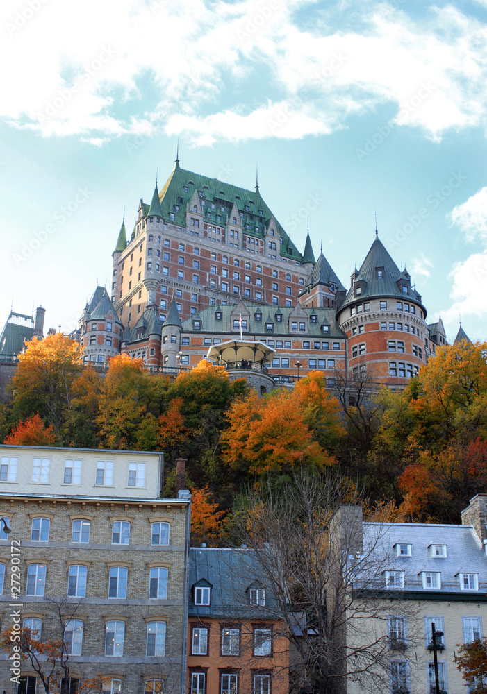 Naklejka premium Chateau in Quebec city, Canada