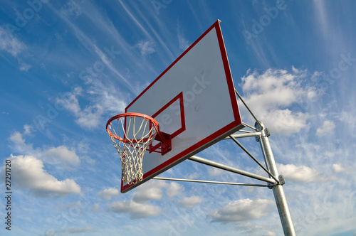 Basketball Hoop with Clouds © bbourdages