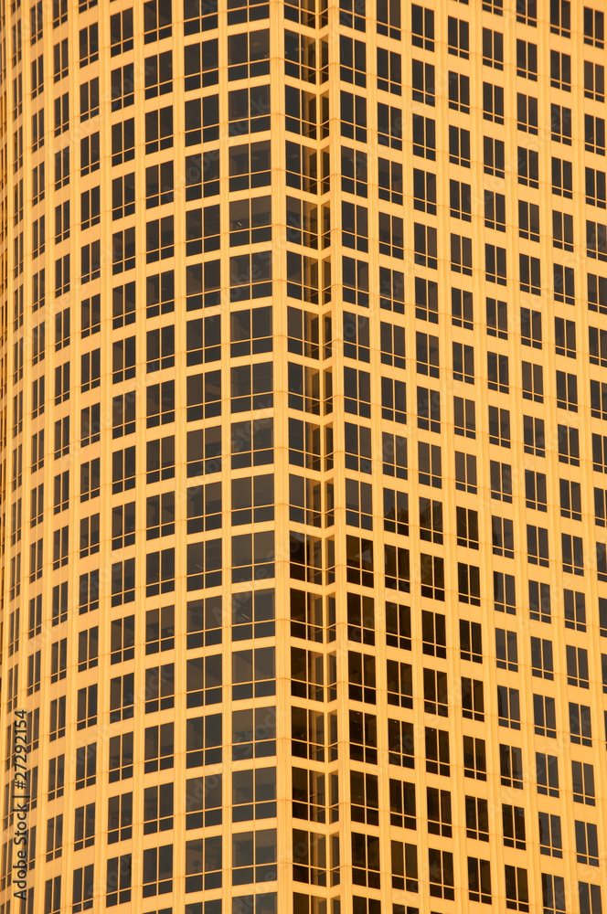 Closeup of office building in Downtown Los Angeles Closeup of office building in Downtown Los Angeles