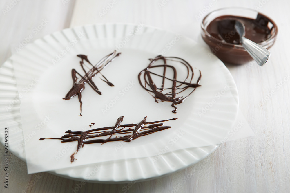 Fototapeta premium Traces de chocolat
