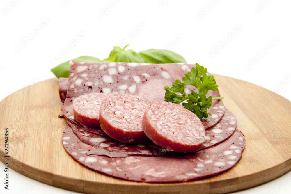 Rotwurst und Salami Rotwurst und Salami