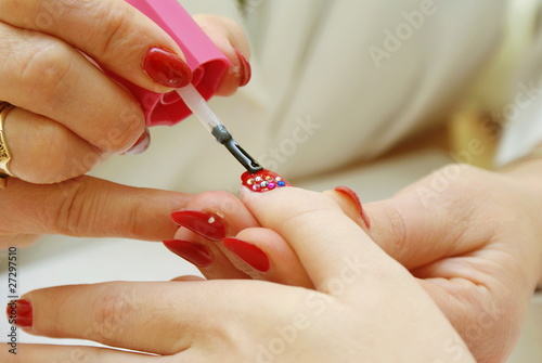 Gentle care of nails in a beauty salon