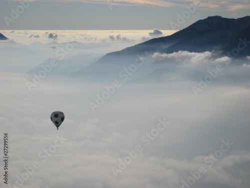 Schilderij op canvas Aus dem Heißluftballon