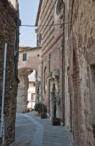 Alleyway. Panicale. Umbria.