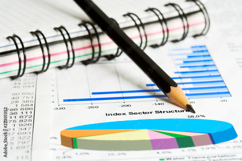 Stock market graphs and charts. Stock market graphs and charts.