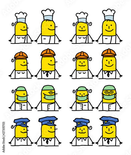 cartoon emoticons - jobs