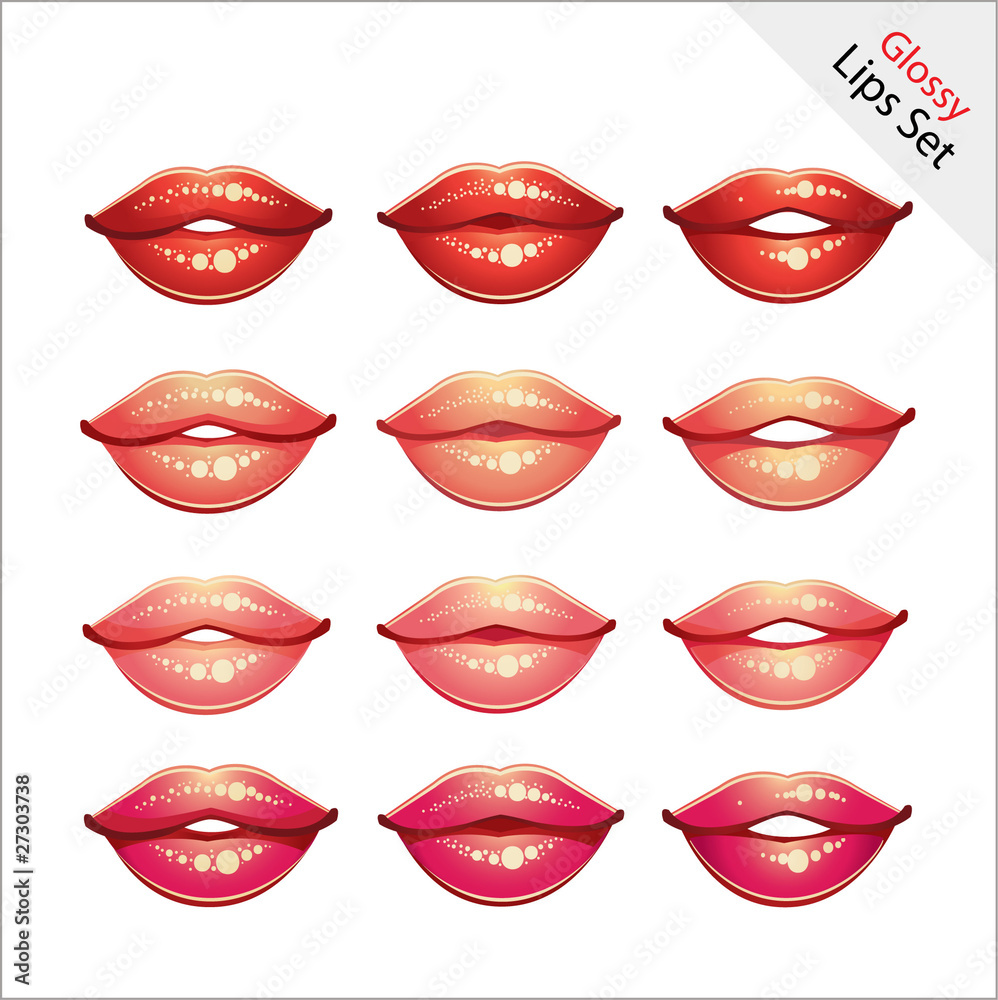 Glossy lips set Glossy lips set