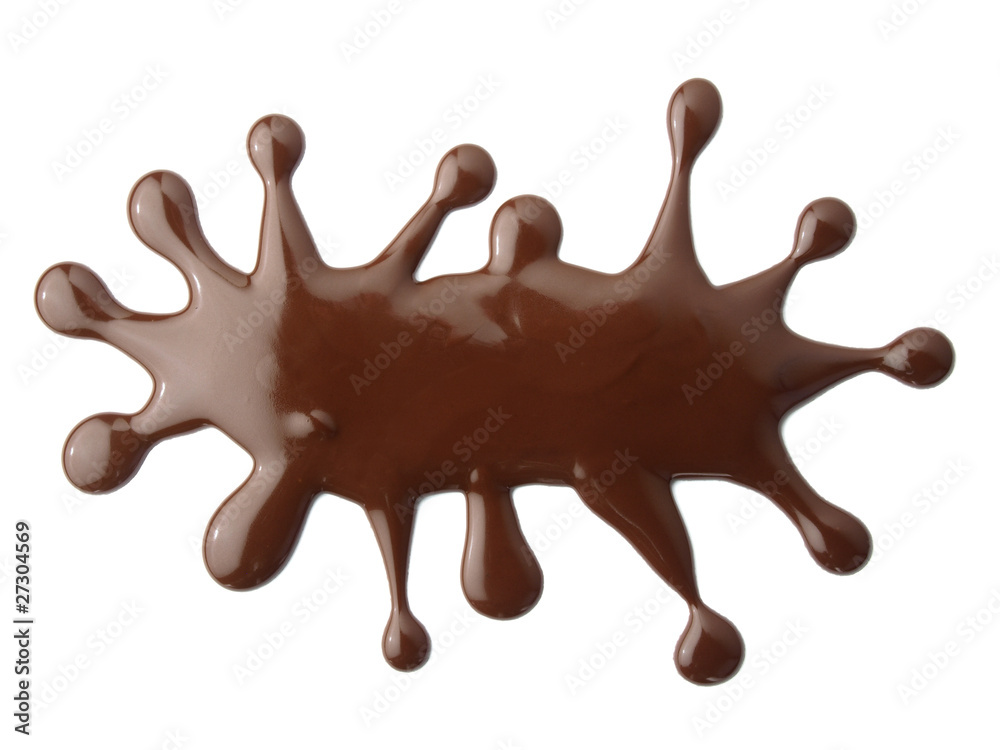 Derramado abstracto de chocolate Derramado abstracto de chocolate
