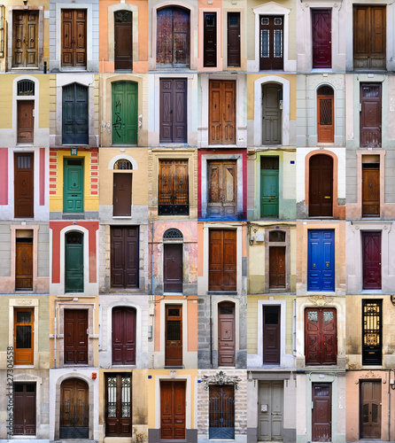 Front doors Barcelona, Spain #27304558