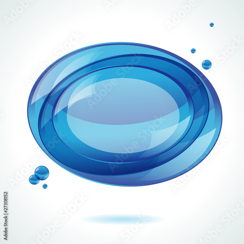 Speech blue bubble vector background